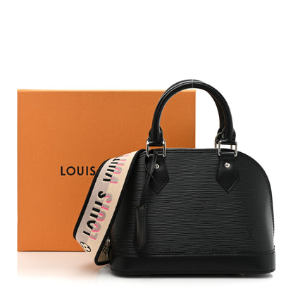 Louis Vuitton Epi Jacquard Alma BB Black 9 of 9