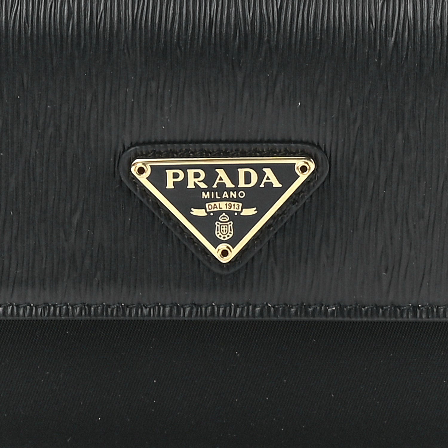 Prada Vitello Move Triangle Logo Continental Flap Travel Wallet Black 9 of 13