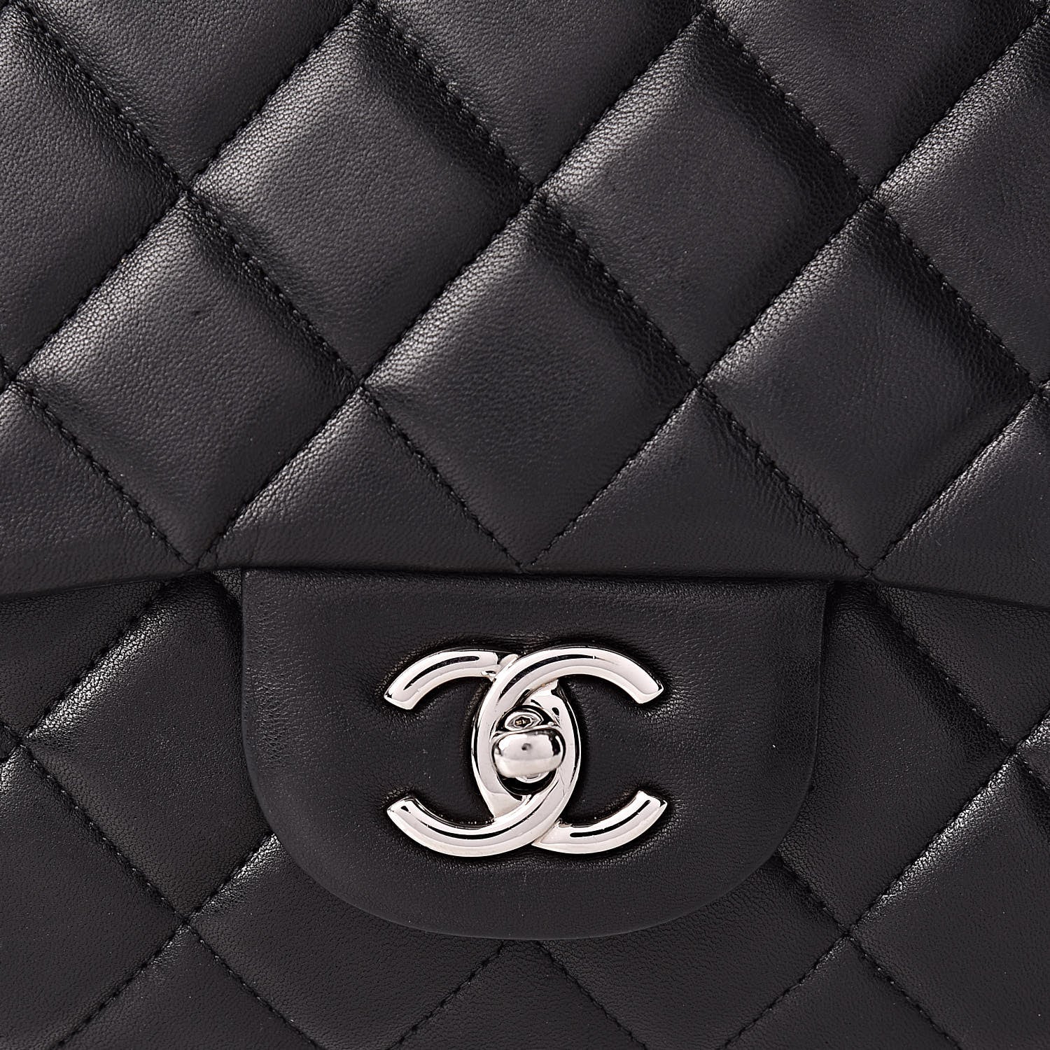 Chanel Lambskin Quilted Maxi Single Flap Black 10 of 16