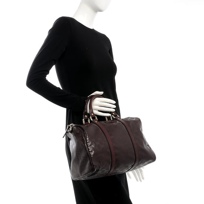 Gucci Imprime Monogram Medium Joy Boston Bordeaux 2 of 9