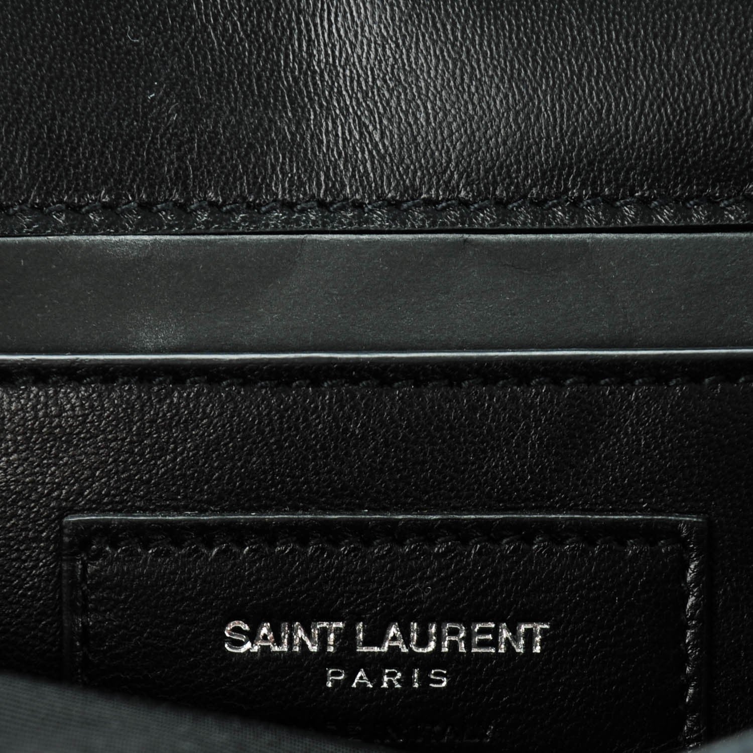 Saint Laurent Suede Fringe Chain Small Monogram Satchel Black 7 of 7