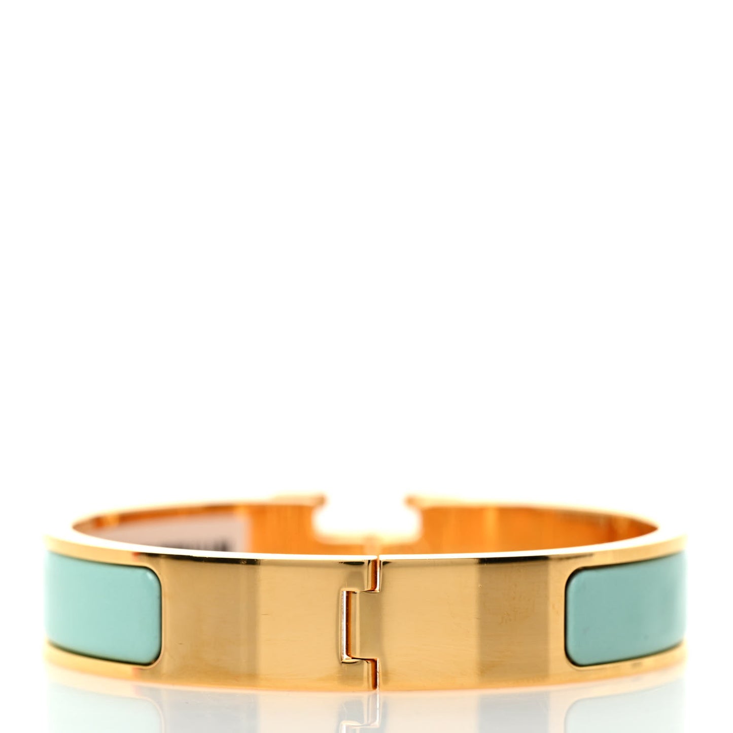 Enamel Narrow Clic Clac H Bracelet PM Aqua