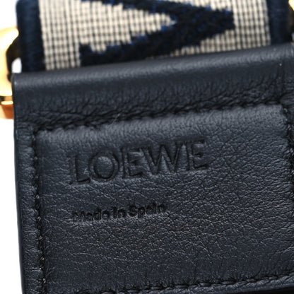 Loewe Calfskin Jacquard Anagram Strap Navy 3 of 4