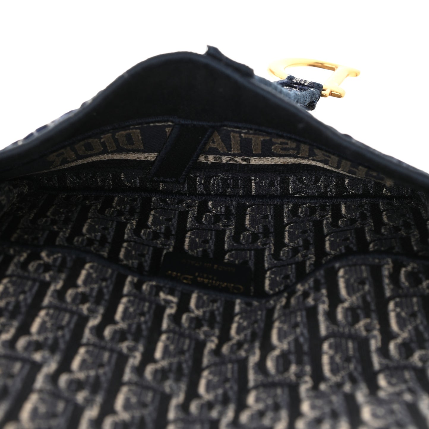 Velvet Oblique Saddle Belt Bag Blue