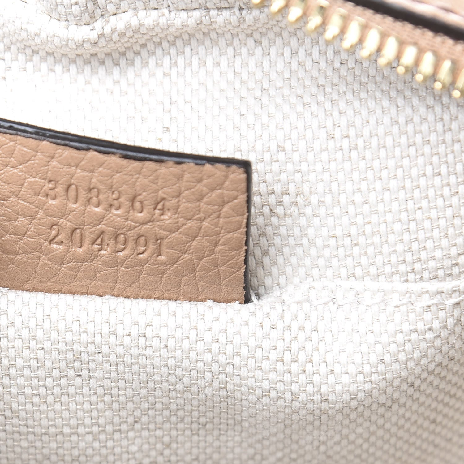 Gucci Pebbled Calfskin Small Soho Disco Bag Camelia 7 of 10