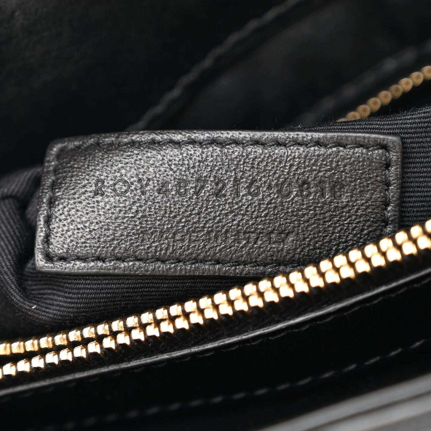 Calfskin Y Quilted Monogram Medium Loulou Chain Satchel Black