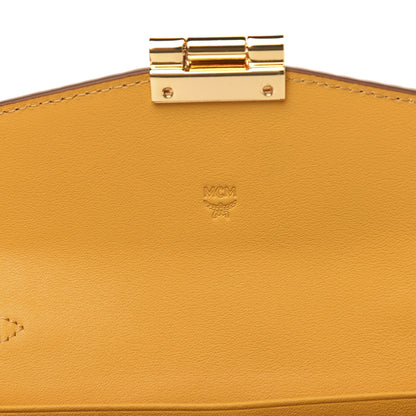 MCM Visetos Large Patricia Wallet On Chain Cognac 6 of 9