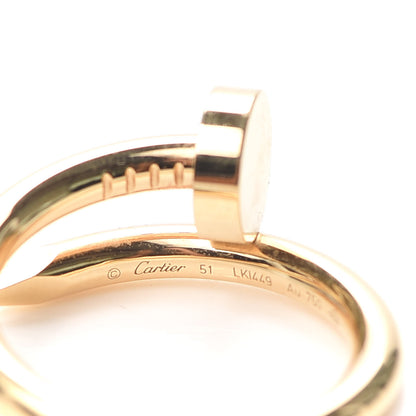 Cartier 18K Yellow Gold Juste Un Clou Ring 51 5.75 4 of 7