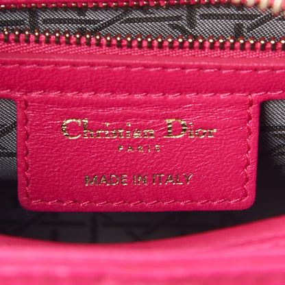 Christian Dior Lambskin Cannage Medium Lady Dior Fuchsia 5 of 8
