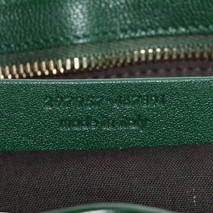 Saint Laurent Sheepskin Mini Cabas ChYc Tartan Green 7 of 9