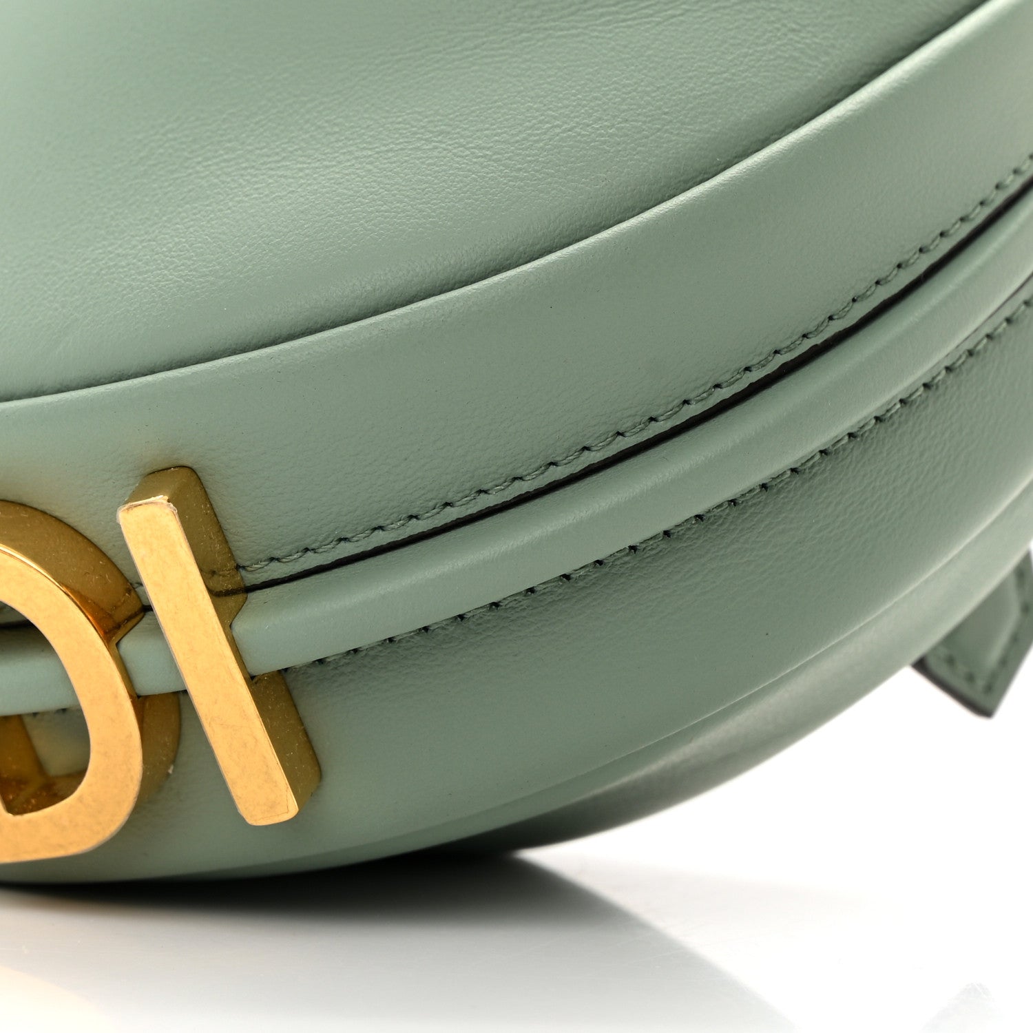 Fendi Vitello Grace New Matte Nano Fendigraphy Hobo Charm Menta 9 of 11
