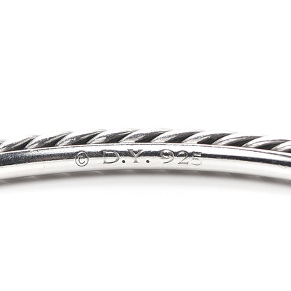 David Yurman Sterling Silver 3mm Cable Classics Bangle Bracelet 4 of 4
