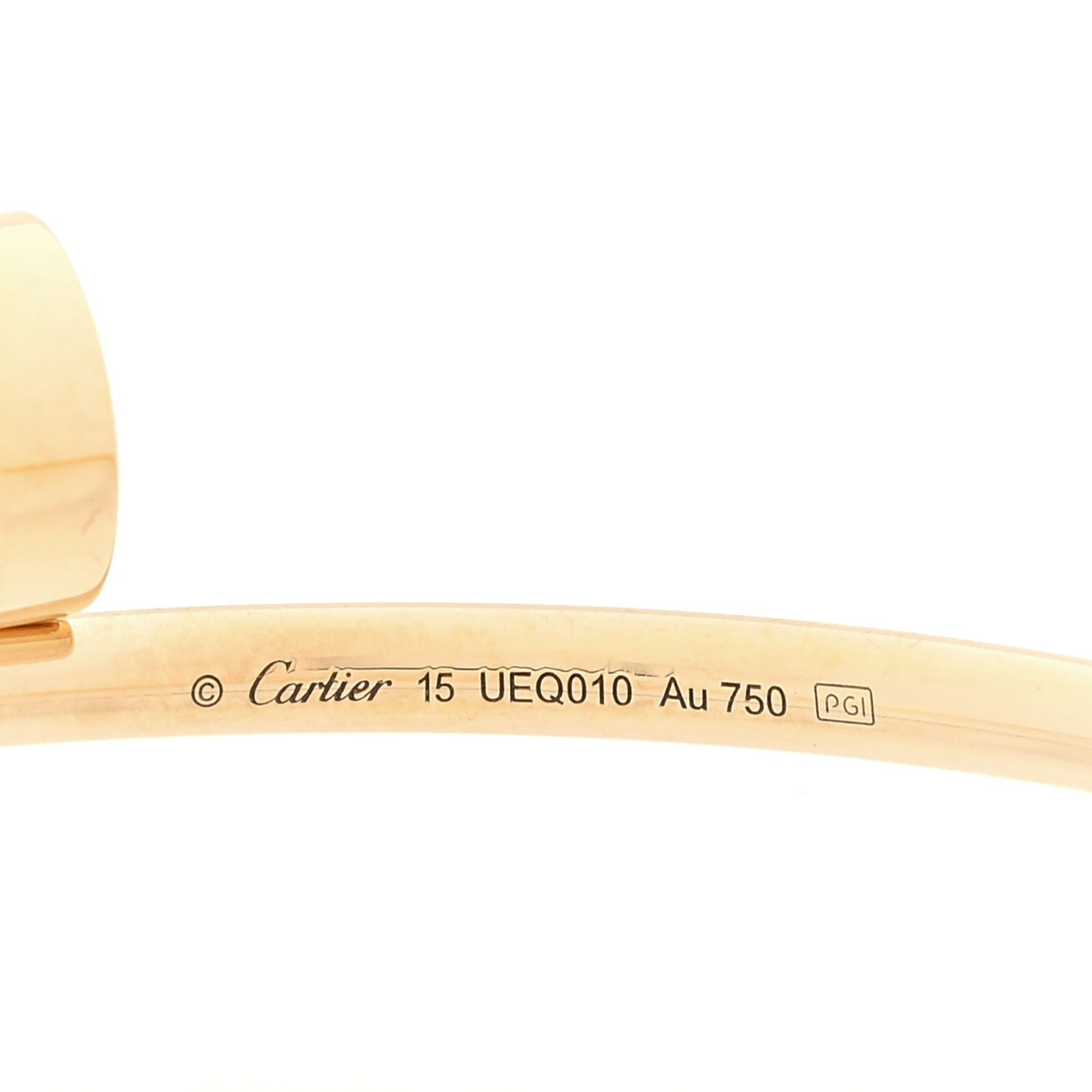 18K Yellow Gold Small Juste Un Clou Bracelet 15