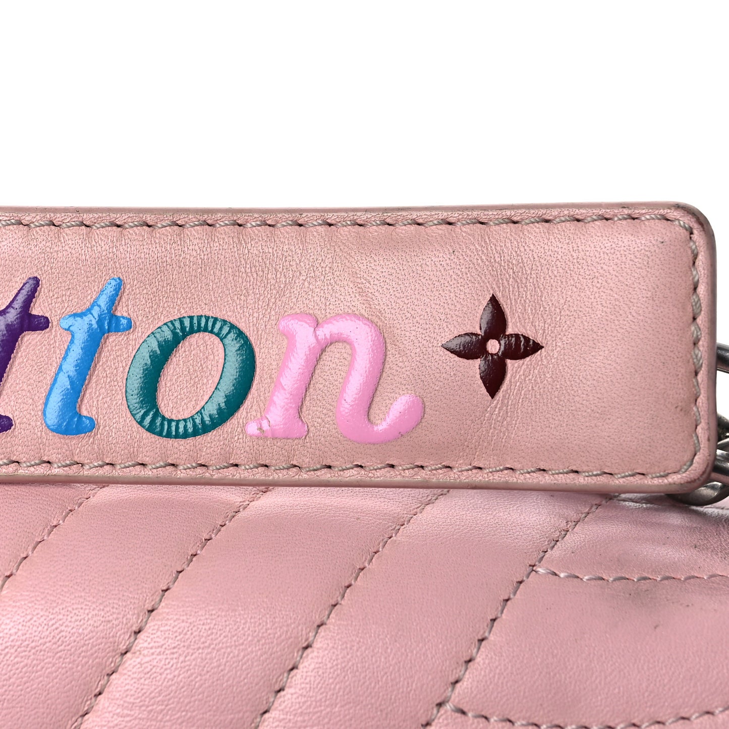 Calfskin New Wave Chain MM Smoothie Pink