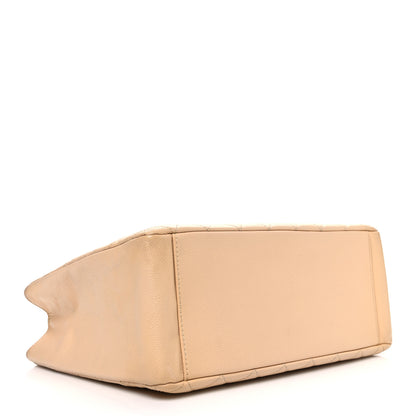 Chanel Caviar Quilted Grand Shopping Tote GST Beige 4 of 10