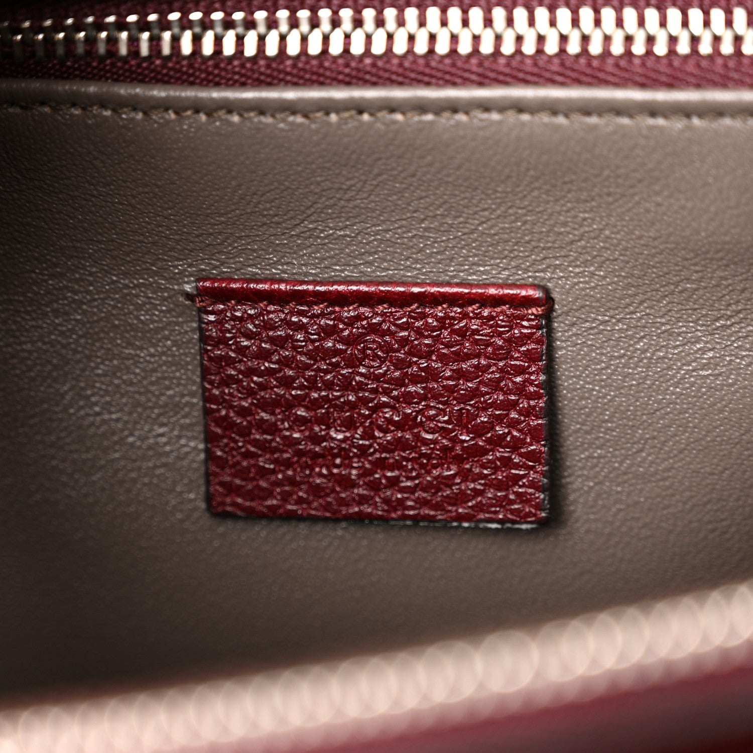 Gucci Grainy Calfskin Medium Zumi Top Handle Bag Vintage Bordeaux 6 of 12