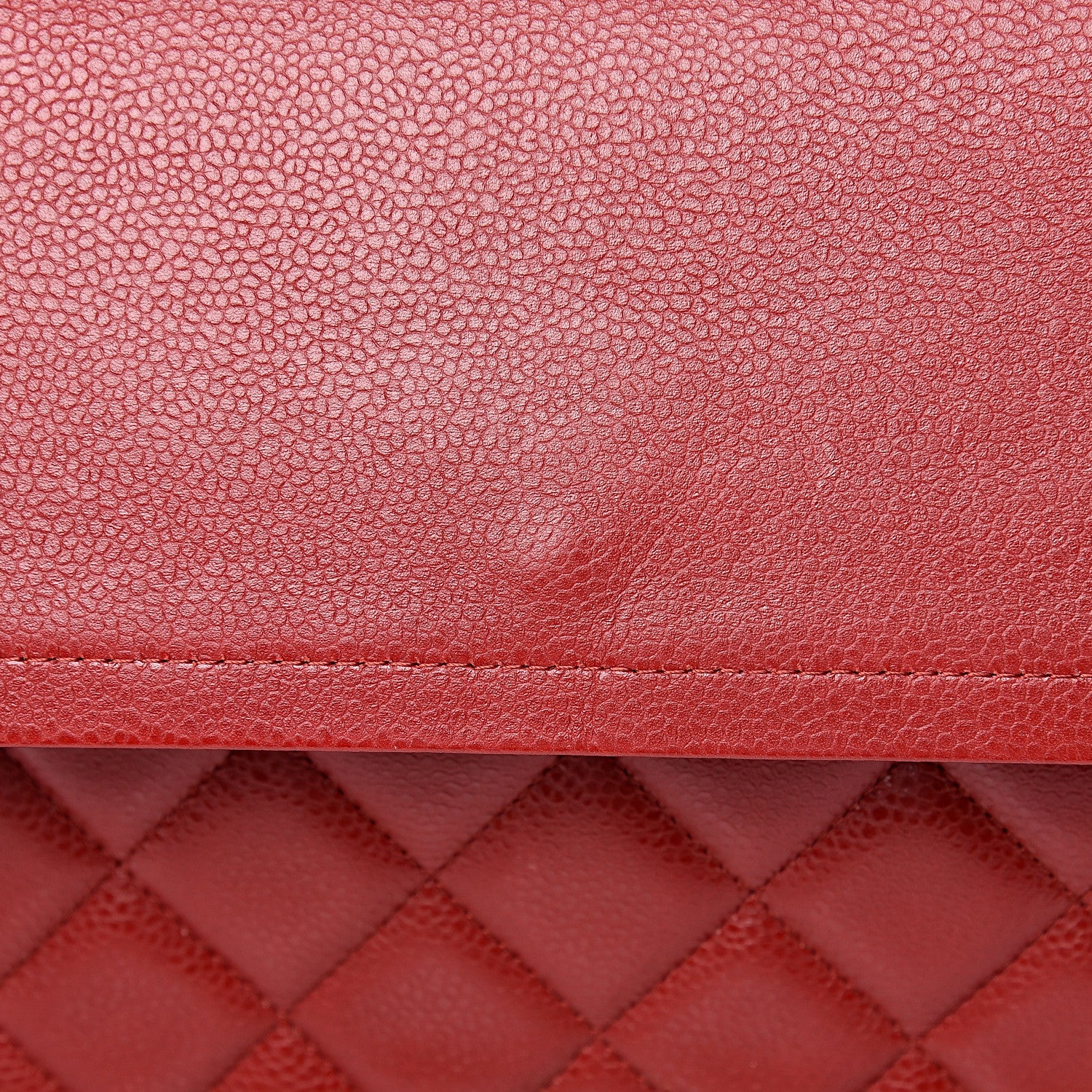 Chanel Caviar Quilted Maxi Double Flap Red 16 of 21