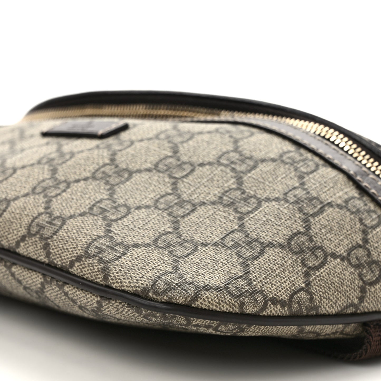 GG Supreme Monogram Belt Bag Dark Brown