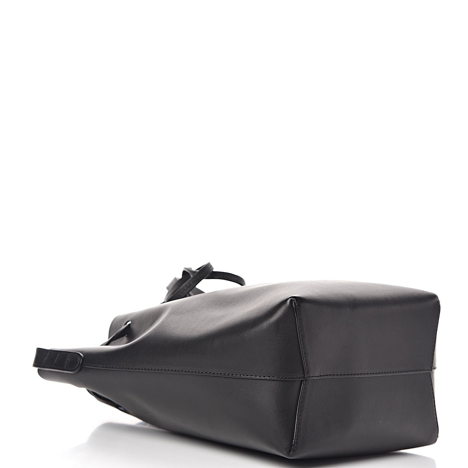 Mansur Gavriel Calfskin Mini Bucket Bag Black Royal Blu 4 of 10
