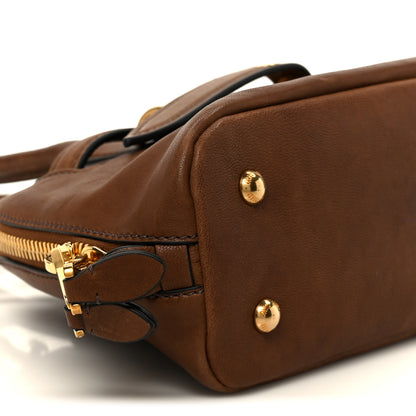 Miu Miu Nappa Aviator Small Aventure Bag Rovere 8 of 9
