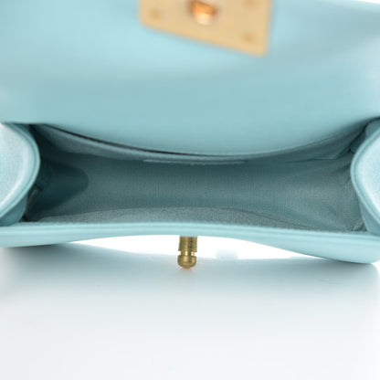 Chanel Caviar Quilted Small Boy Flap Light Blue 5 of 10