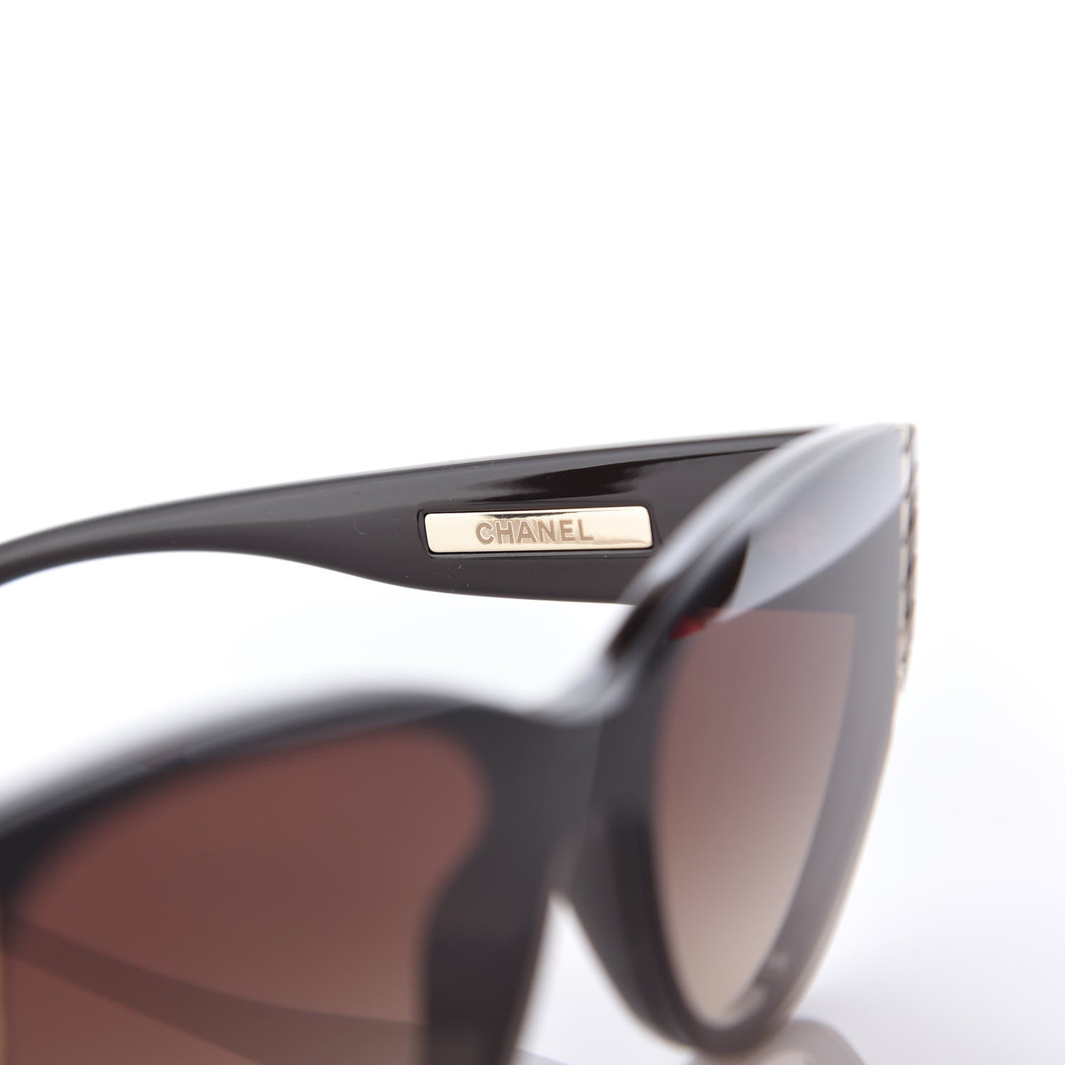 Chanel CC Cat Eye Sunglasses 6054 Brown 5 of 6