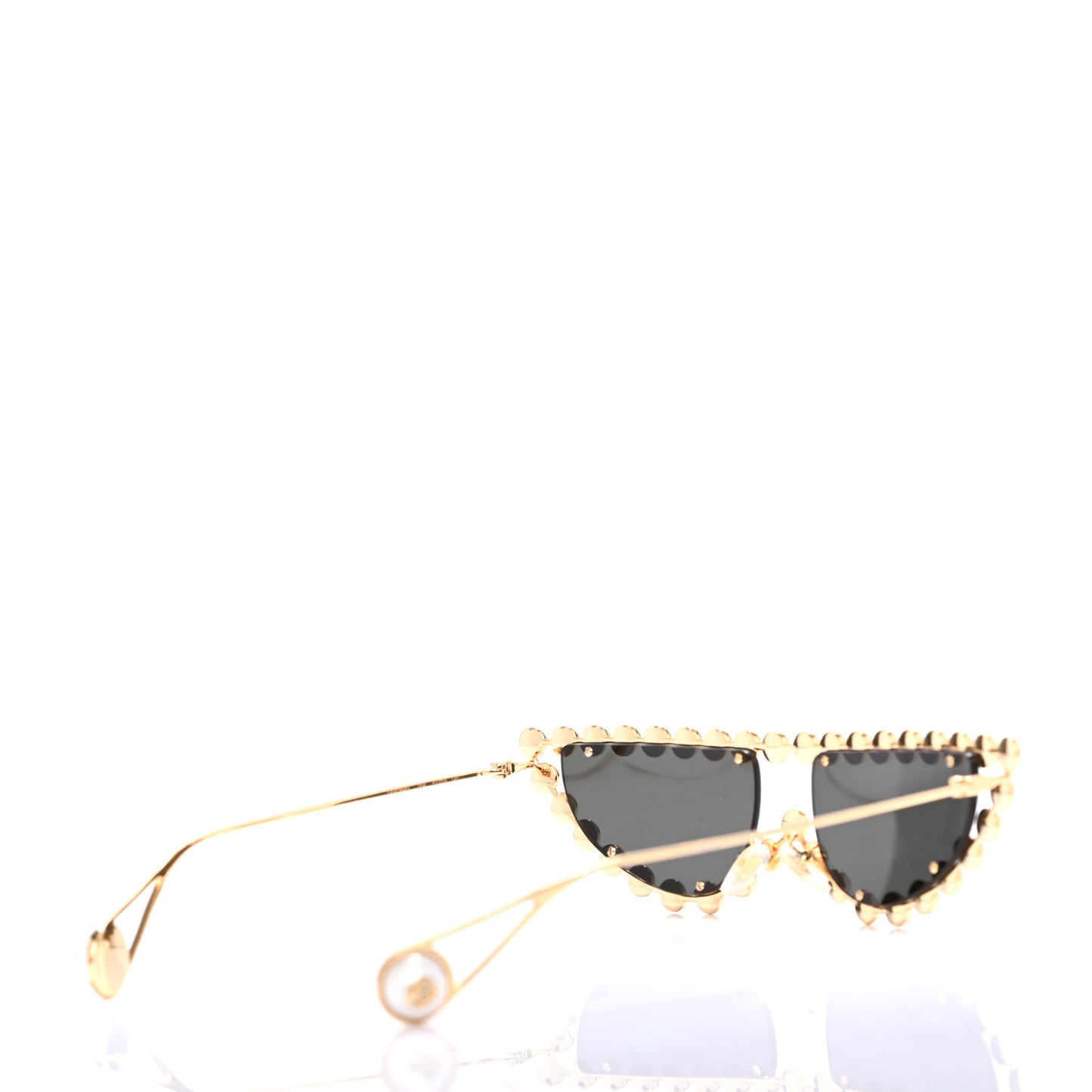 Metal Pearl Cat Eye Sunglasses GG0364S Gold