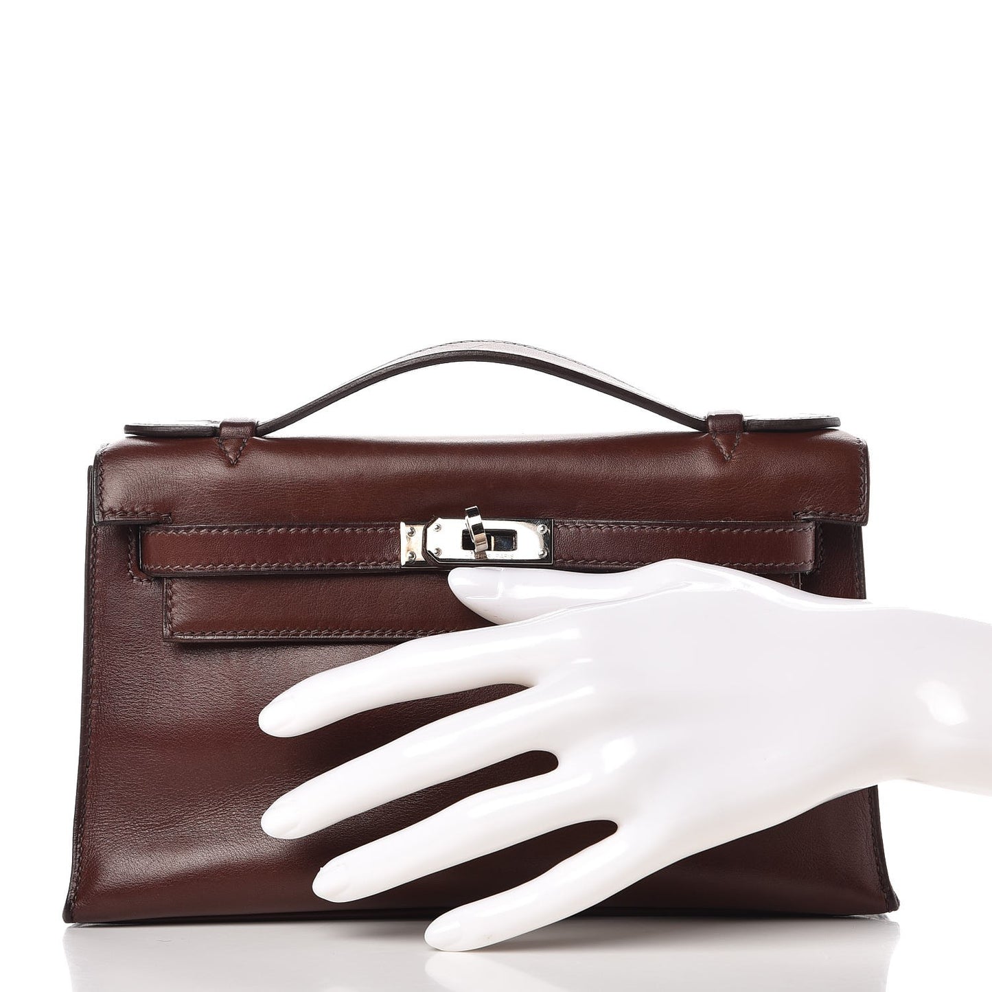 Evercalf Kelly Pochette Clutch Havane