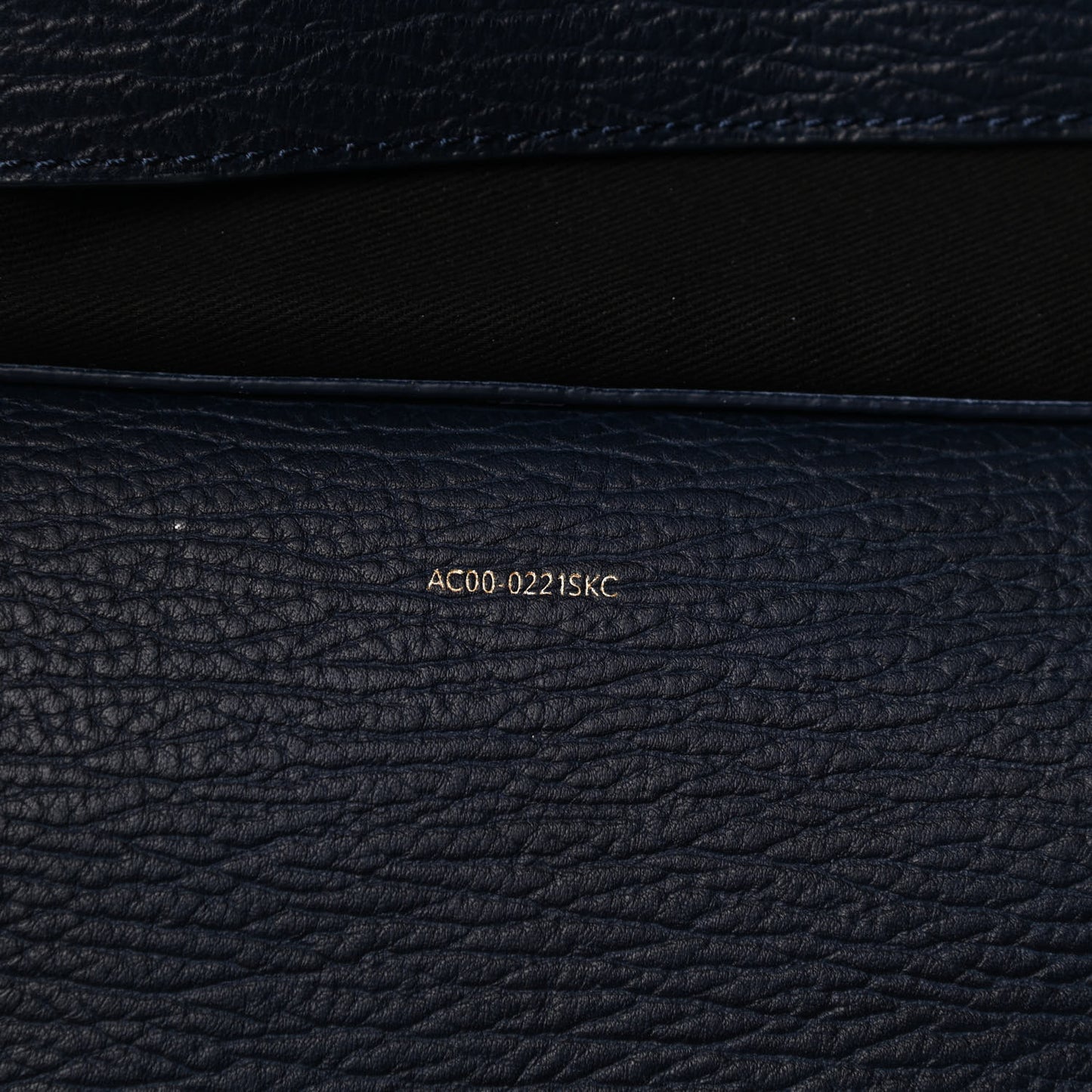 Textured Calfskin Large Pashli Satchel Ink