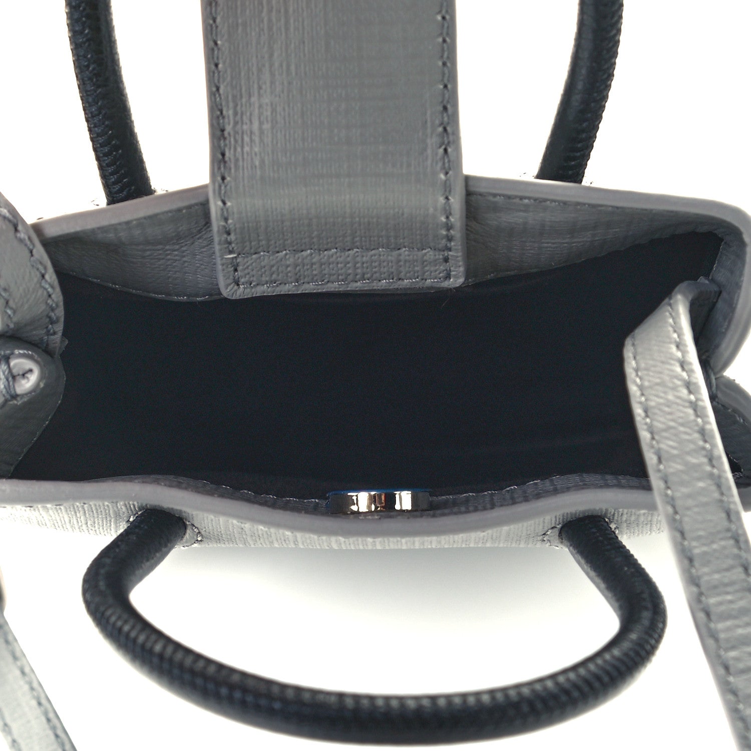 Balenciaga Squared Calfskin Logo Shopping Phone Holder Bag Balenciaga Grey 5 of 10