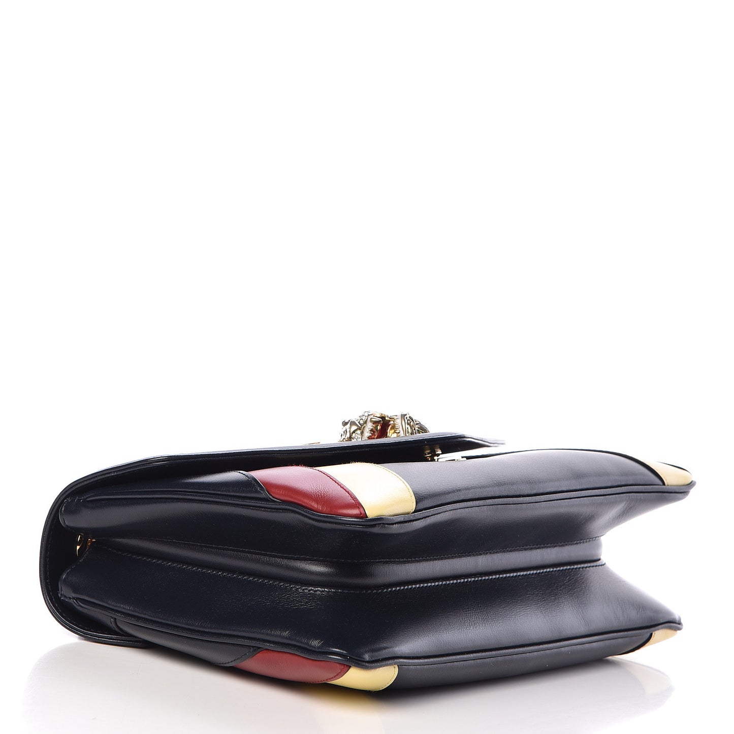 Vitello Palmellato Lux Crystal Medium Rajah Shoulder Bag Blue Romantic Cerise Butter Multicolor