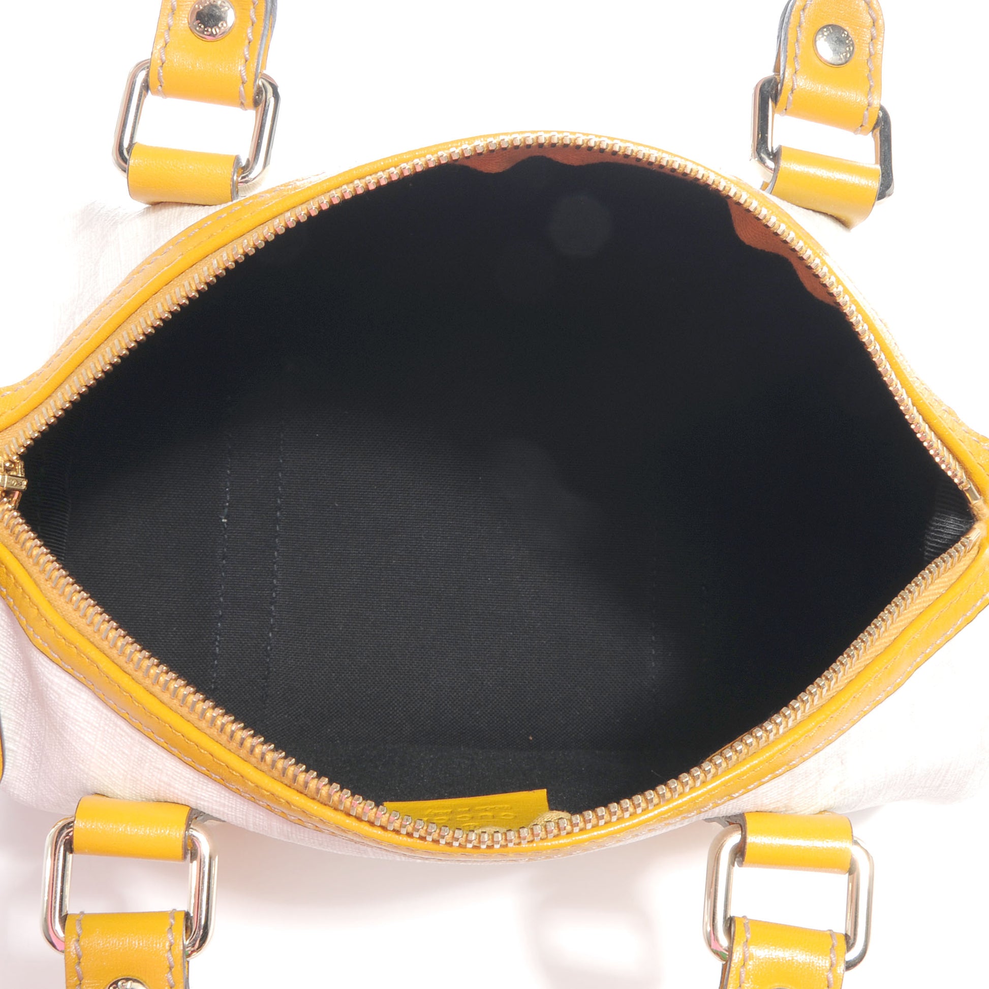 Gucci Monogram Small Boston Yellow 5 of 7