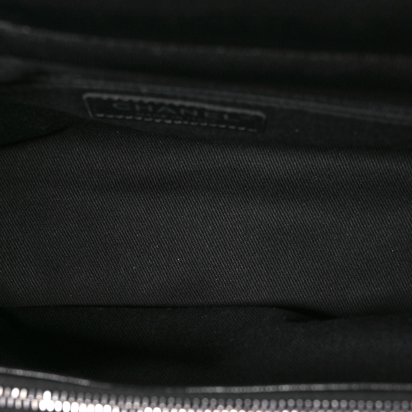 Metallic Goatskin Quilted Large City Rock Shopping Bag Black