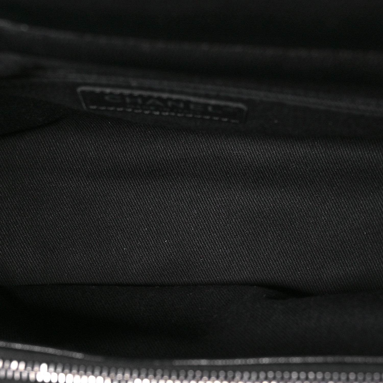 Chanel Metallic Goatskin Quilted Large City Rock Shopping Bag Black 5 of 11