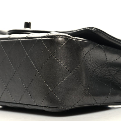 Chanel Iridescent Calfskin Quilted Mini Rectangular Flap Charcoal Grey 10 of 12