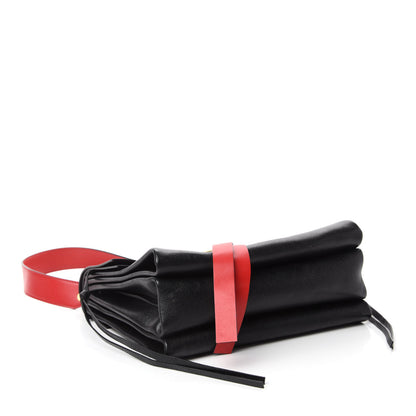Valentino Garavani Smooth Calfskin Medium Vring Shoulder Bag Rouge Pur Cerise Black 4 of 11
