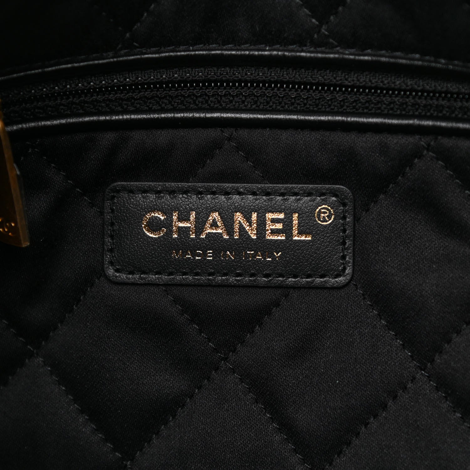 Chanel Shiny Calfskin Quilted Small Chanel 22 Black 8 of 11