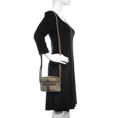Gucci GG Supreme Monogram Web Mini Ophidia Shoulder Bag Brown 2 of 7