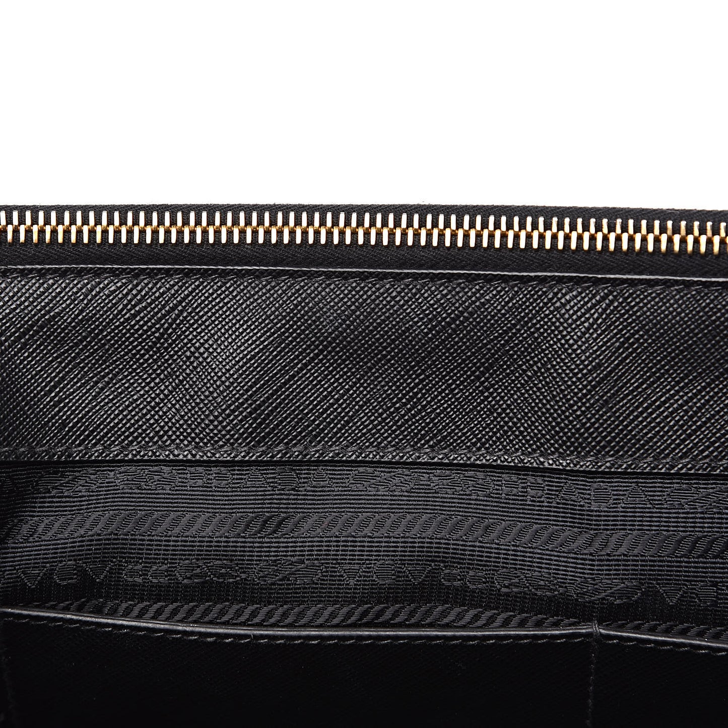Saffiano Medium Galleria Double Zip Tote Black