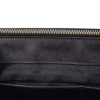 Prada Saffiano Medium Galleria Double Zip Tote Black 9 of 13