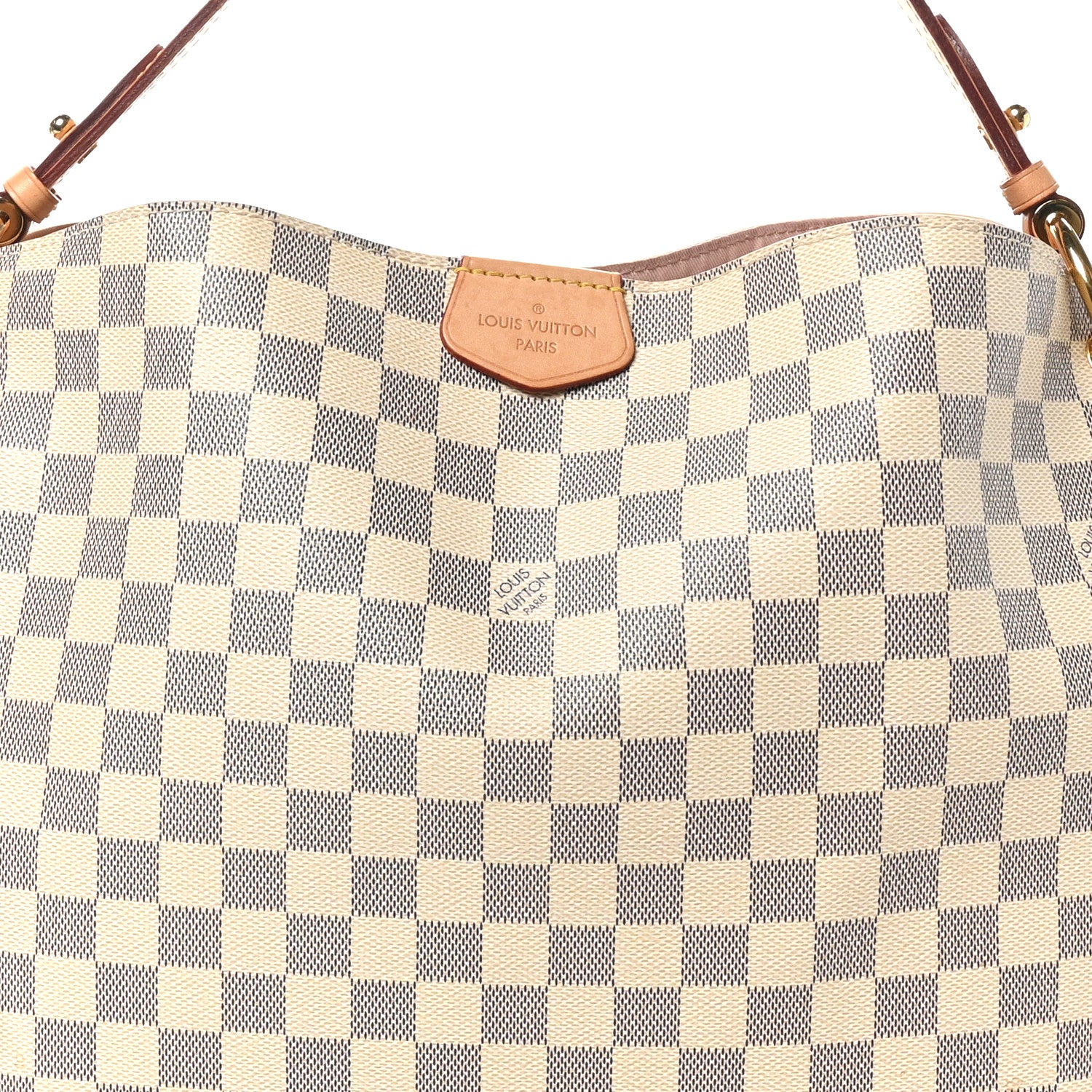 Louis Vuitton Damier Azur Graceful MM Rose Ballerine 7 of 9