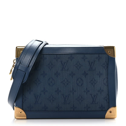 Louis Vuitton Denim Monogram Soft Trunk Navy 1 of 8