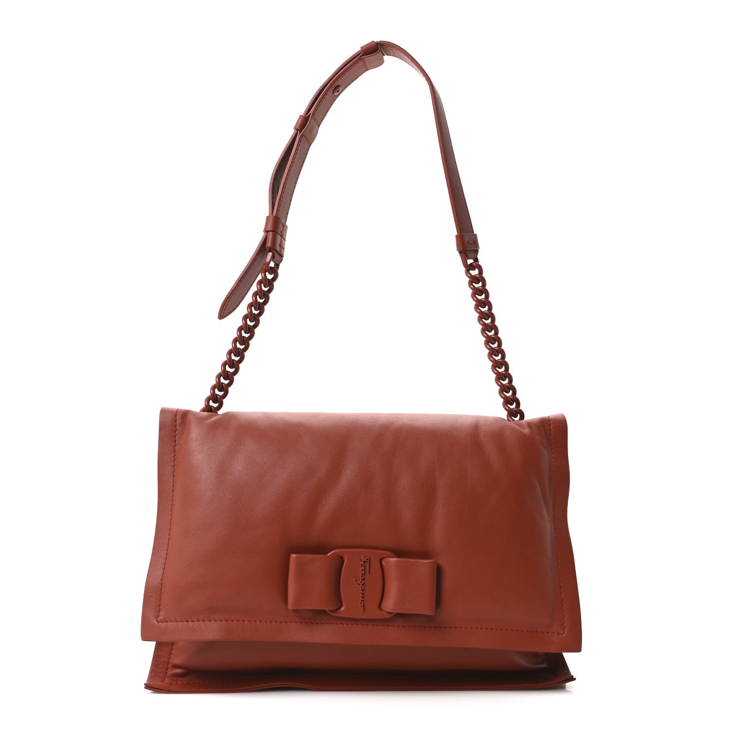 Salvatore Ferragamo Calfskin Small Viva Bow Shoulder Bag Ramas 1 of 9
