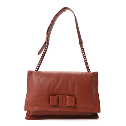 Salvatore Ferragamo Calfskin Small Viva Bow Shoulder Bag Ramas 1 of 9