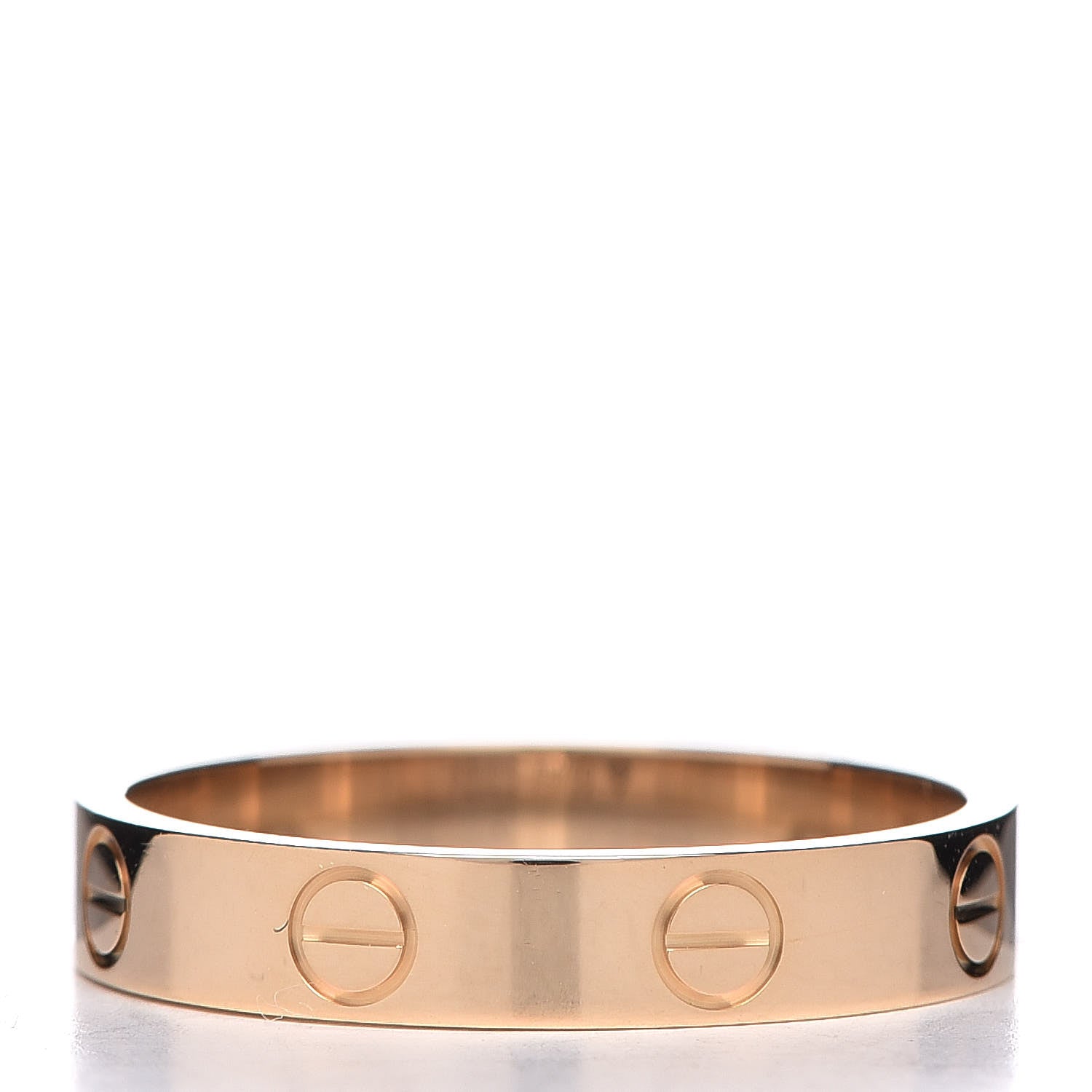 Cartier 18K Yellow Gold 3.5mm LOVE Wedding Band Ring 55 7.25 3 of 5