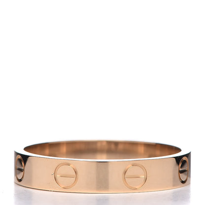 Cartier 18K Yellow Gold 3.5mm LOVE Wedding Band Ring 55 7.25 3 of 5