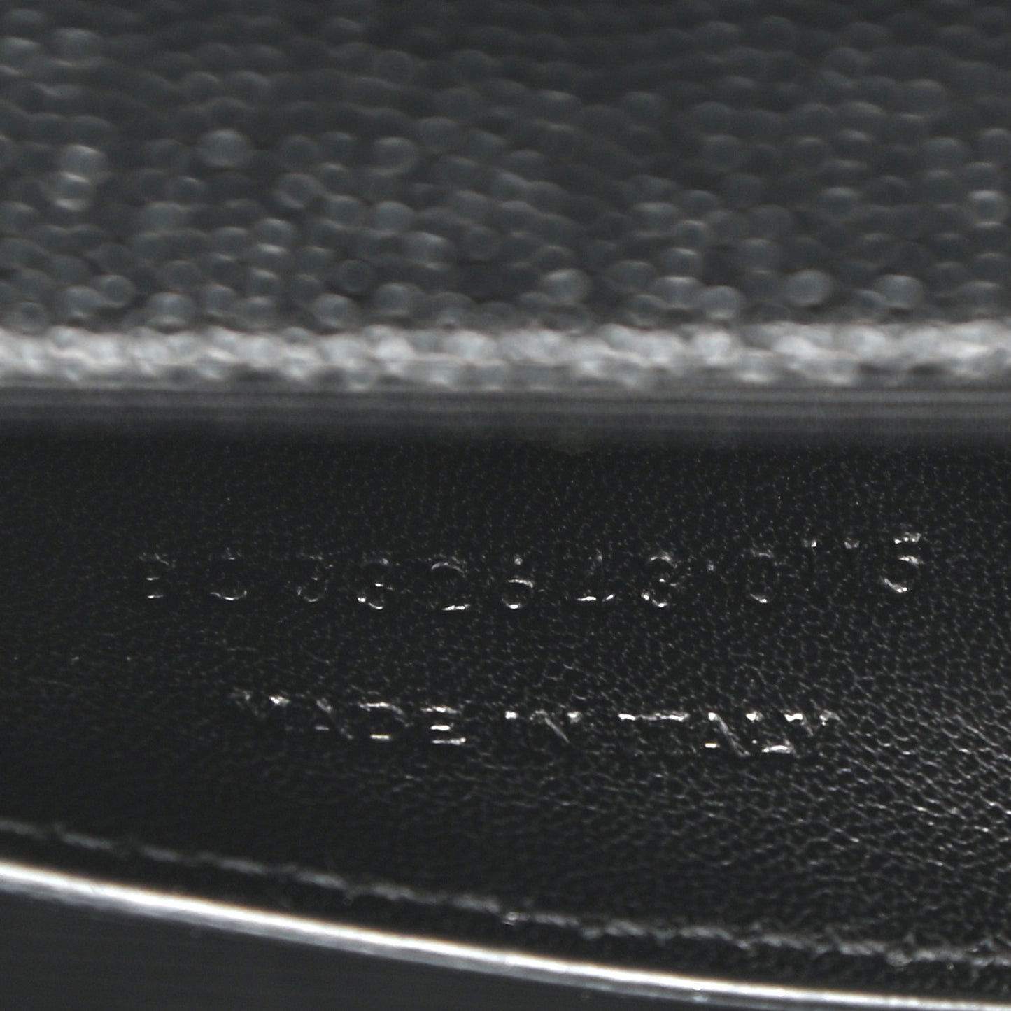 Grain De Poudre Classic Monogram Studded Clutch Black