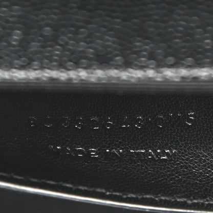 Saint Laurent Grain De Poudre Classic Monogram Studded Clutch Black 8 of 8