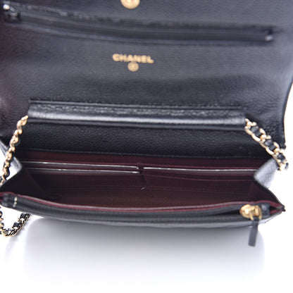 Chanel Caviar Quilted Wallet On Chain WOC Black 5 of 11