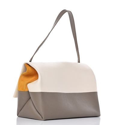 Celine Calfskin All Soft Shoulder Bag Cream 4 of 17